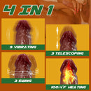 Wald Vibrating 3 Telescoping Swinging Lifelike Dildo Vibrator 8.86 INCH