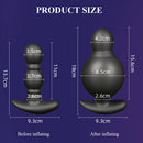 Huge Inflatable Anal Expansion Beads Dildo Vibrating and Prostate Massager