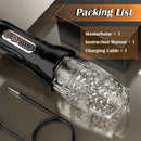 TORNADO-5 Rotating 10 Vibrating Transparent sleeve Free Shipping Male Masturbator