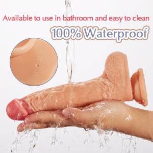 8.5-Inch 8 Mode Vibrating Thrusting Rotating Heating Remote Control Realistic Dildo - Lusty Time