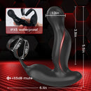 U-GONSER 3-IN-1 Prostate Massager With 11 Vibrations & Dual Penis Ring