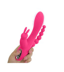 3-in-1 7 Vibrating Modes Rabbit G-Spot Stimulator Anal Dildo Vibrator - Lusty Time