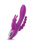 3-in-1 7 Vibrating Modes Rabbit G-Spot Stimulator Anal Dildo Vibrator - Lusty Time