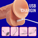 8.3-Inch 4 in 1 Thrusting Rotation Vibrating Heating Lifelike Dildo - Lusty Time