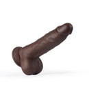 8.7-Inch Remote Control 3-Speed 9-Frequency 3 functions Dildo in Dark Brown - Lusty Time