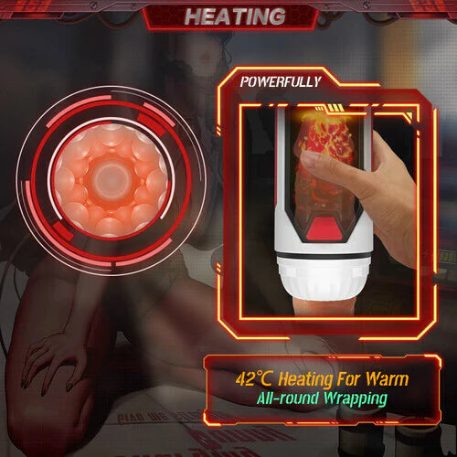 3 IN 1 Thrusting Future Machina Masturbator Cup - Lusty Time