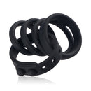 S-HANDE Magician Kit Adjustable 4 Full Range Silicone Cock Ring Set - Lusty Time
