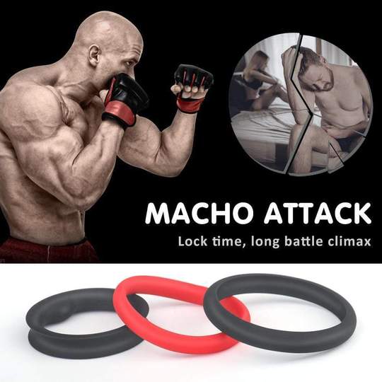 S-HANDE 1.5-Inch Premium Stretchy Longer Harder Stronger Erection Cock Ring Set - Lusty Time