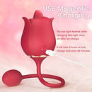 Rose Tongue Vibrator with Vibrating Egg - Lusty Time