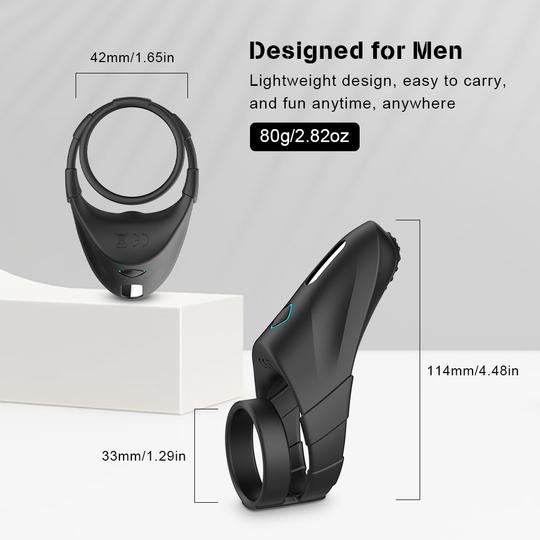 Double Penis Ring Vibrator With Taint Teaser - Lusty Time